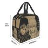 Japan Anime Berserk Isolierte Lunchtasche für Damen Kinder Auslaufsichere Lebensmittelboxen Thermische Lunchbox Tragetasche
