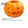 Creative Photography Props 3D Printed Geometric Pumpkin Pen Holder, Halloween Desktop Organizer, DIY Hand Painted Ornament Storage Container