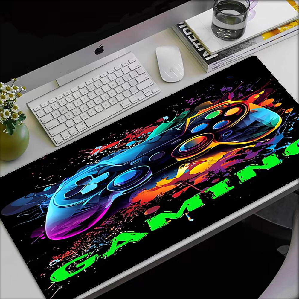 Game Controller Theme Mouse Pad, Non Slip Rubber Base, Multifunctional Office & Home Decor, Perfect for Workspace Personalization.