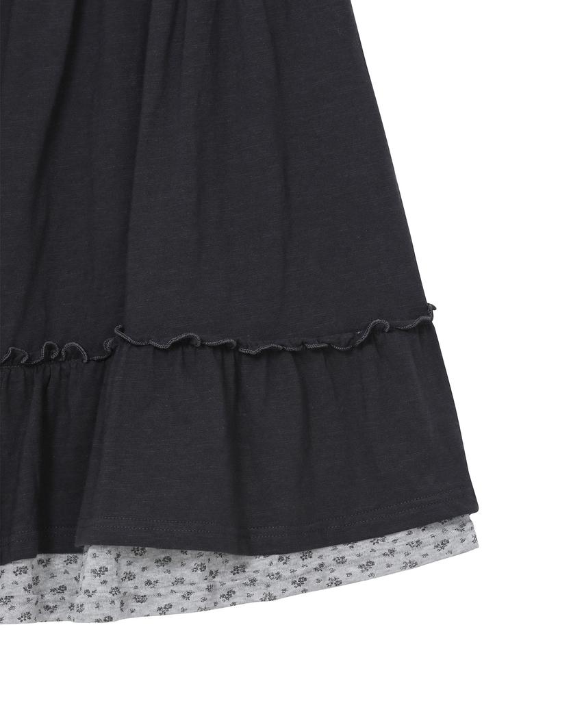 Baup Button-Up Pocket Midi Skirt [Charcoal]