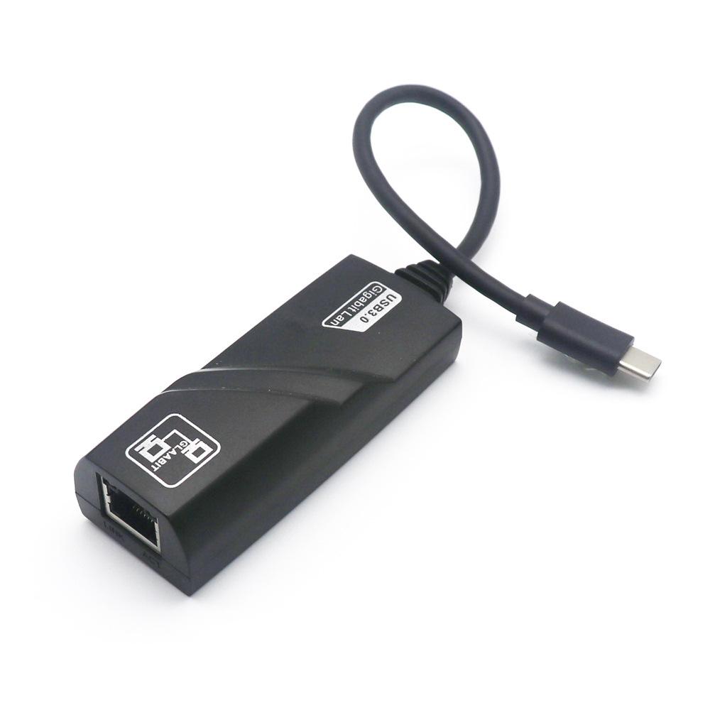 USB-C auf RJ45 Gigabit Ethernet Adapter, Treiberloser Netzwerkkarten-Konverter für Computer & Tablet