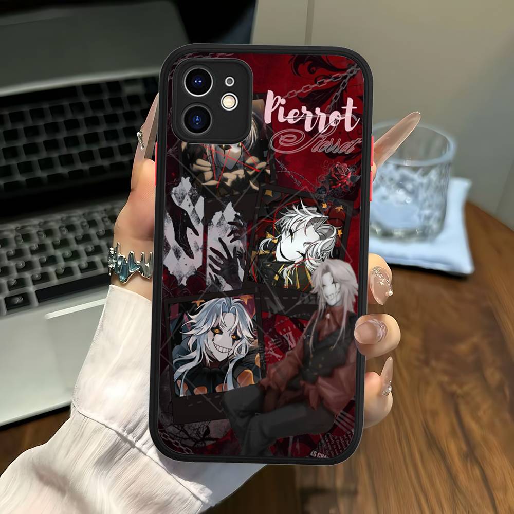 Anime The Freak Circus Pierrot Phone Case For IPhone 16e 16 15 14 13 12 11 Pro Max X XS Max Plus Matte Clear