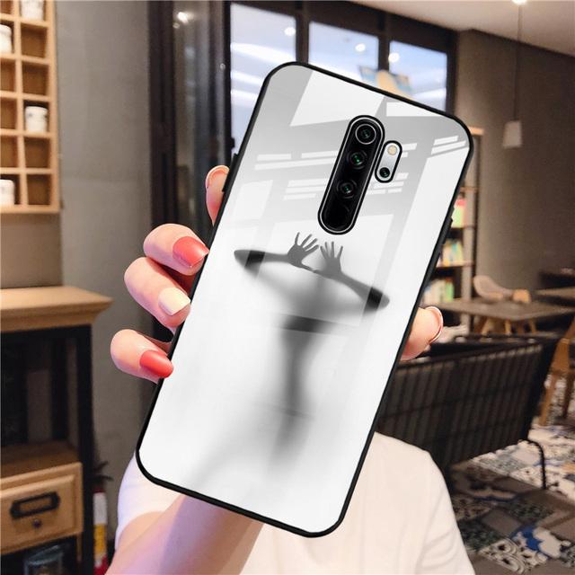 Protective Case For Xiaomi Redmi Note 8 Pro Case Tempered Glass Hard Funda For Xiaomi Redmi Note8 Pro Phone Cover Note 8pro Capa