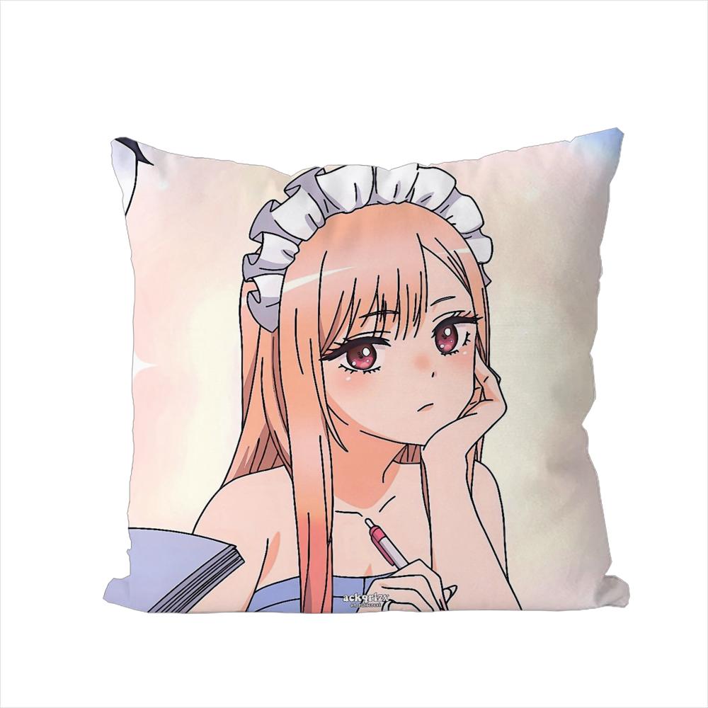 Kitagawa Marin Pillow Case For Car Sofa Decorative Home Doublesided Print Plush Square Throw Pillow Cushion Cover
