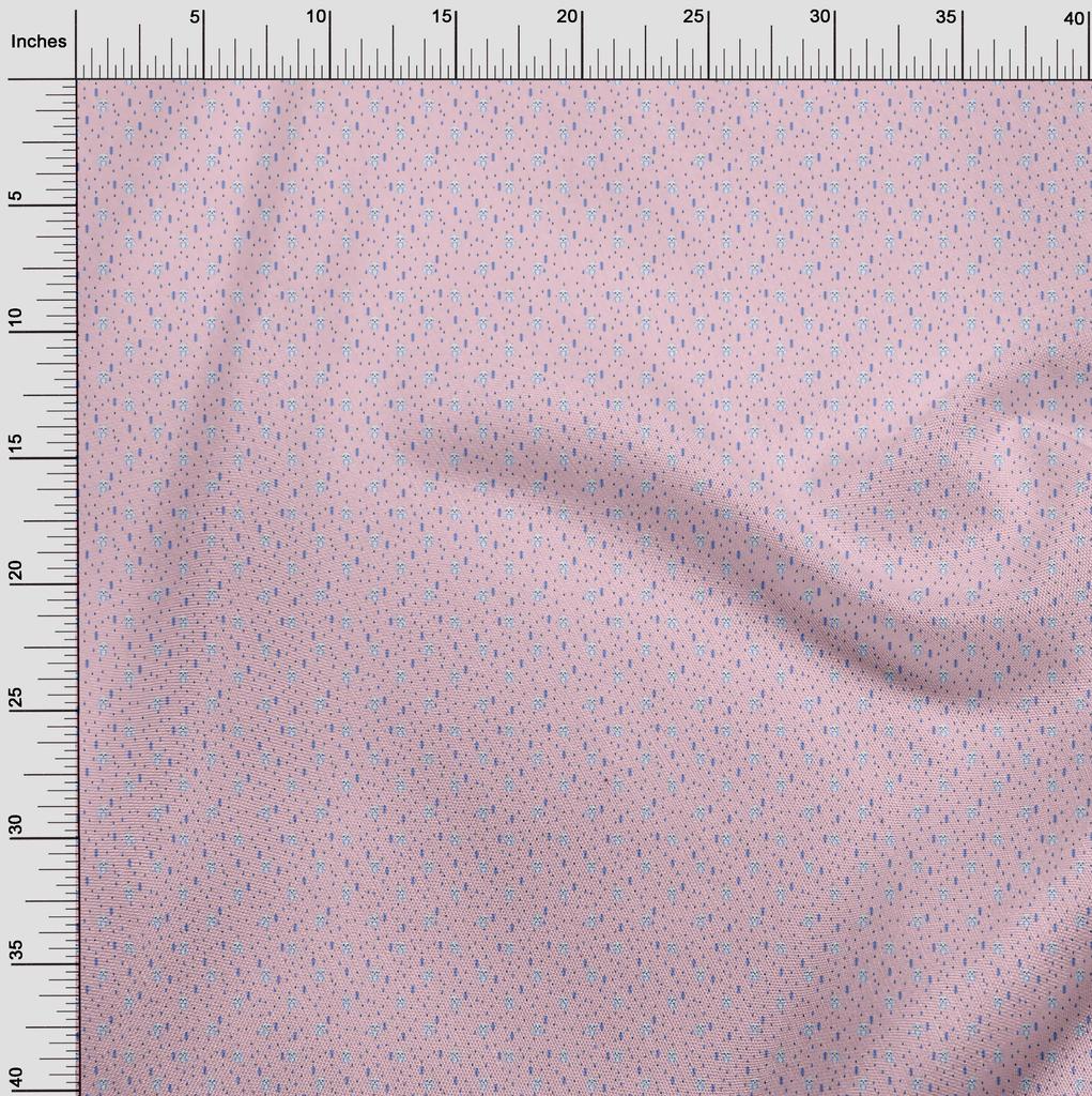 oneOone Baumwoll-Flex Hellrosa Stoff Fuchs Kleidermaterial Stoffdruck Stoff Meterware 40 Zoll