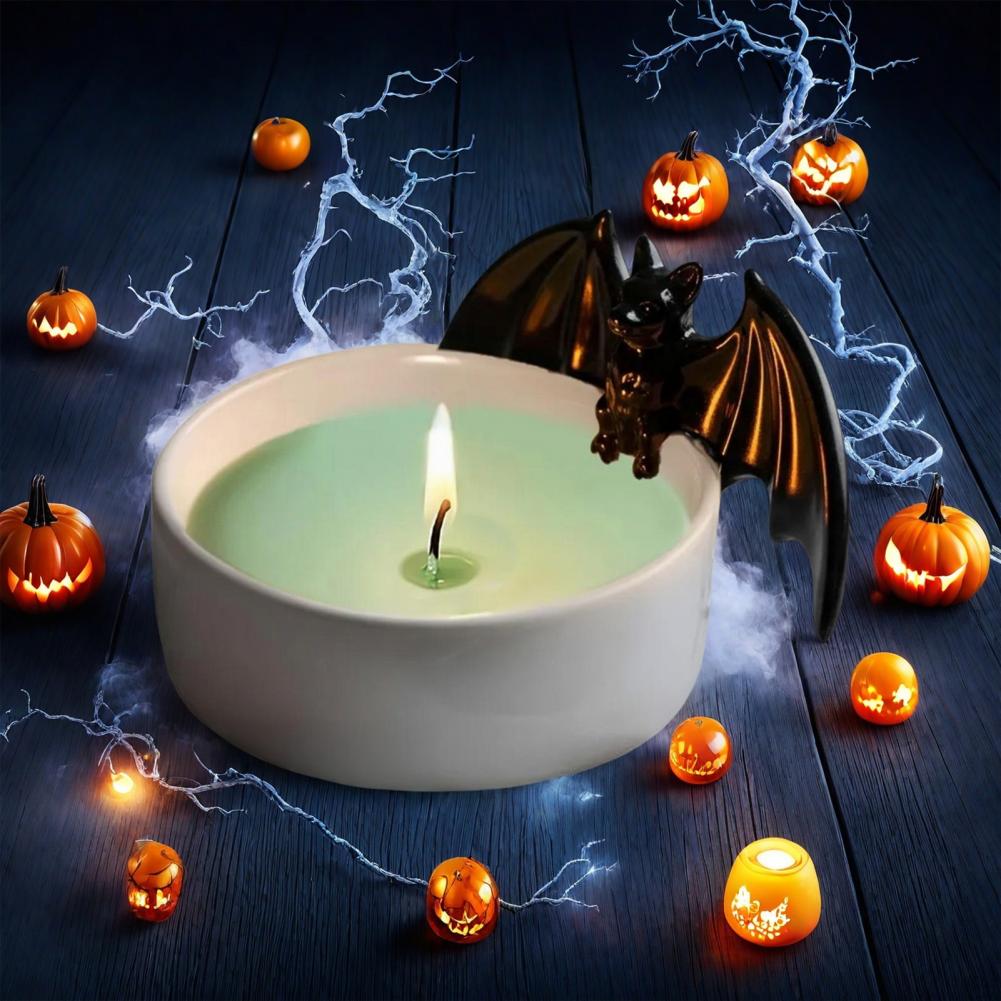 Halloween Kerzenständer Spinnen Kerzenhalter Gruseliger Halloween Harz Kerzenhalter mit Geist Spinnen Kerzenleuchter Gruselige Deko