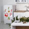 2024 Christmas Cartoon Magnet Fridge Stickers Christmas Tree Santa Elk Snowman Kitchen Fridge Wall Stickers Xmas Decoration
