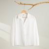 Men's long-sleeved shirt solid color shirt men's slim fit large size shirt jacket