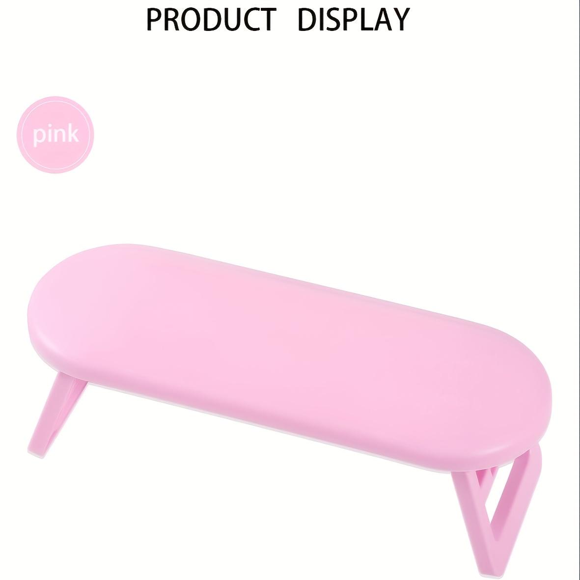 

1 Salon-Grade Nail Support Pillow - Foldable Design, 3 Colors Available Pink/White Gray, Ergonomic Cushioning Suitable for Mani Pedis