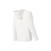 Li Ning Running Series Logo Print Stand Collar Hooded Sports Long Sleeve Jacket Women Jackets White AFDS346-1