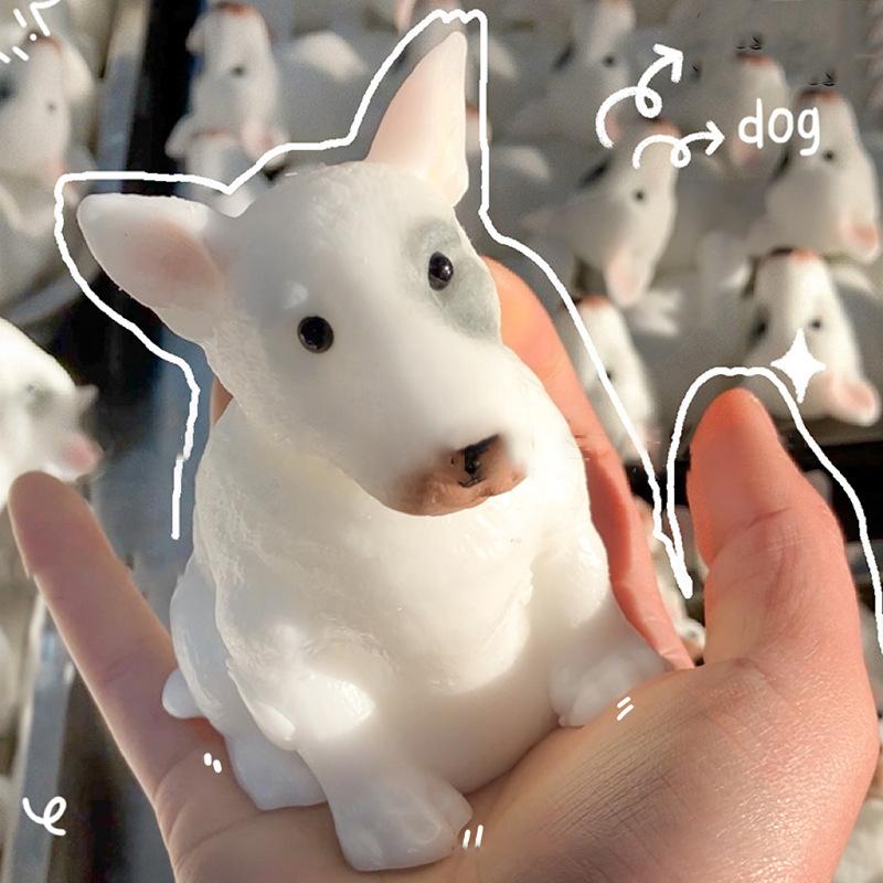 Simulation Squeeze Toys Tpr Dog Model Ornament Stereoscopic Pinch Toys Cute Stress Relieving Toy Doll Relaxing Toy Pinch Toys