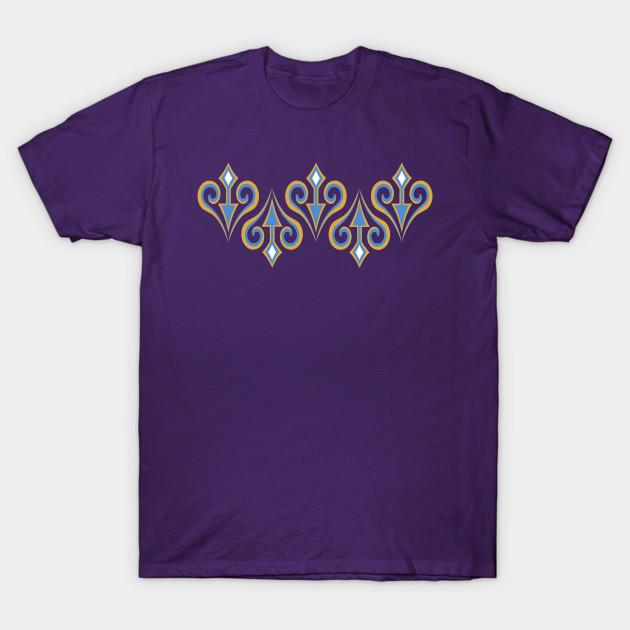 

Men Black Print T-shirt Mad Tea Party Pattern On Purple No-Cut Transfer Paper Print Cotton Tshirt M фіолетовий