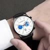 Fashion Men Business Casual Watch Quartz Wrist Watches Men Clock With Leather Strap