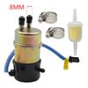 Electric Fuel Pump 12v Kawasaki Mule Fuel Pump 49040-1055 KAF620 3000 3010 3020 2520 2500 2510 1000(8mm In/Outlet)