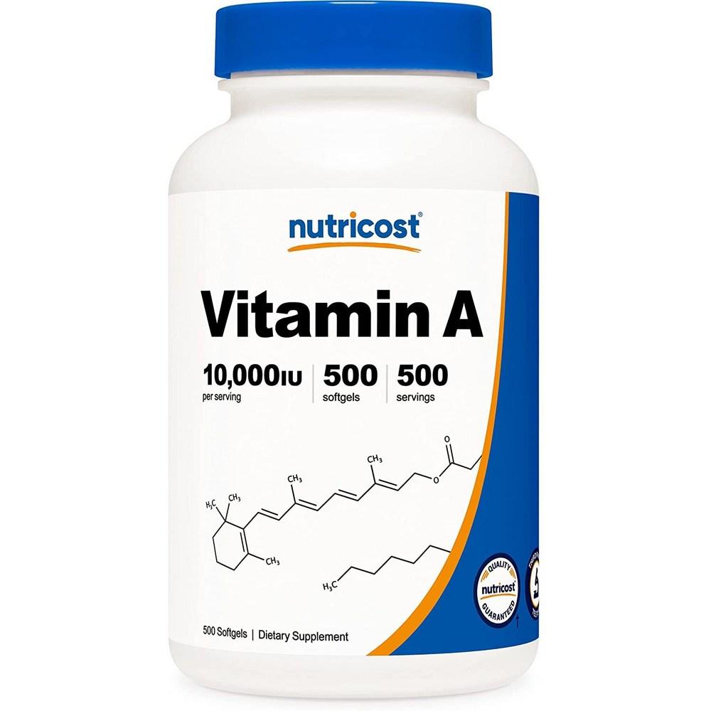 Nutricost Vitamin A 10,000 IU Softgels 500 Tablets 1 pcs