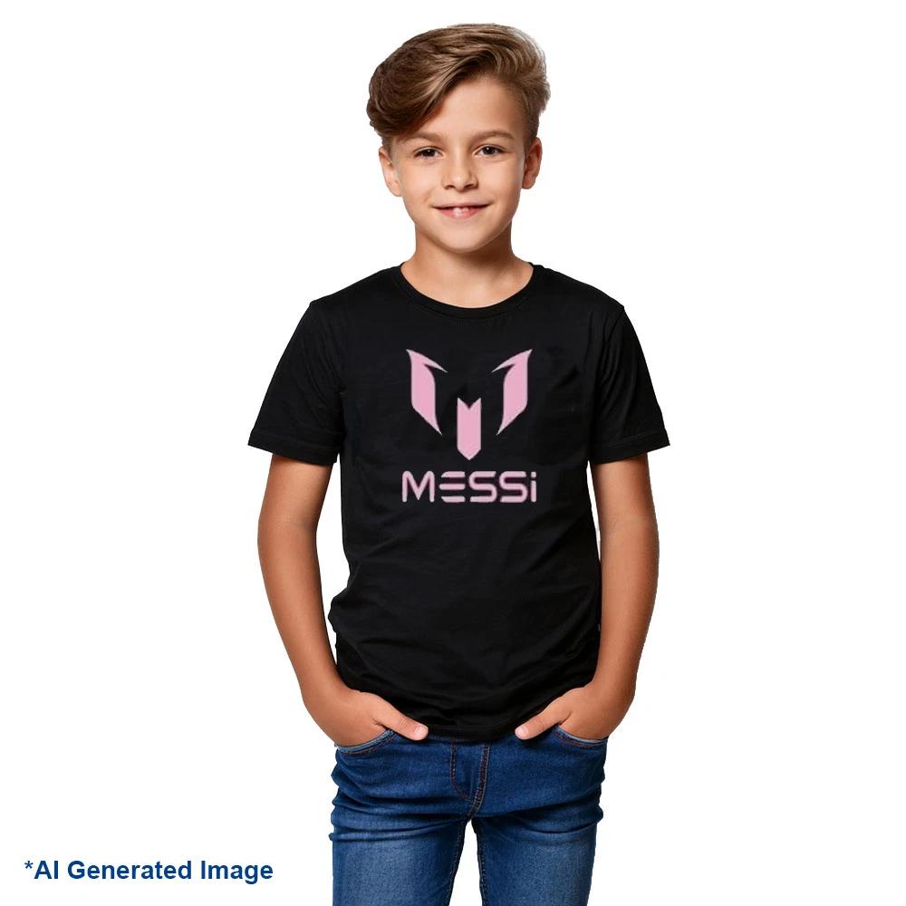 Футбольная футболка для мальчика с логотипом MESSI M Goat. Размеры 2-18. Множество цветов на выбор 110