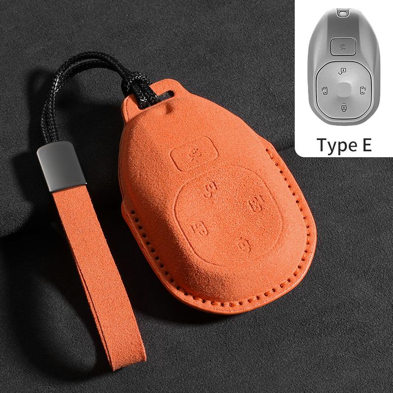 

Suede Car Key Case Cover Protector Shell For Trumpchi Gac Empow J11 J12 J13 J14 J15 J16 Gs8 Car Keychain Garnish Accessorie