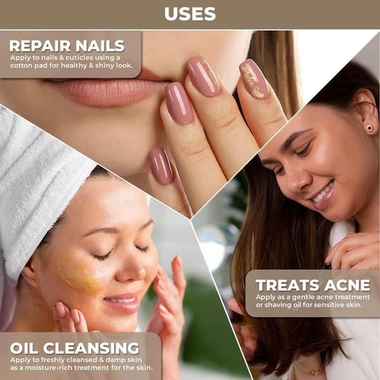 100% Plant Based Organic Rosehip Oil for Skin & Face – Pure and Cold Pressed Rose Hip Oil for Glowing, Hydrating & Nourishing Skin