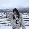 Winter Leopard Print Hooded Fashion Warm Environmentally Friendly Fur Plush Bobcat Print Coat Artificial Fur Jacket