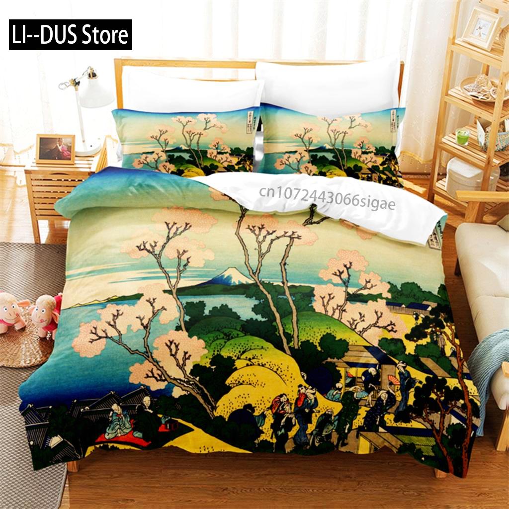 Schöne Landschaft Bettwäsche Set Bettbezug Set 3D Bettwäsche Digitaldruck Queen Size Bettwäsche Sets Mode Design