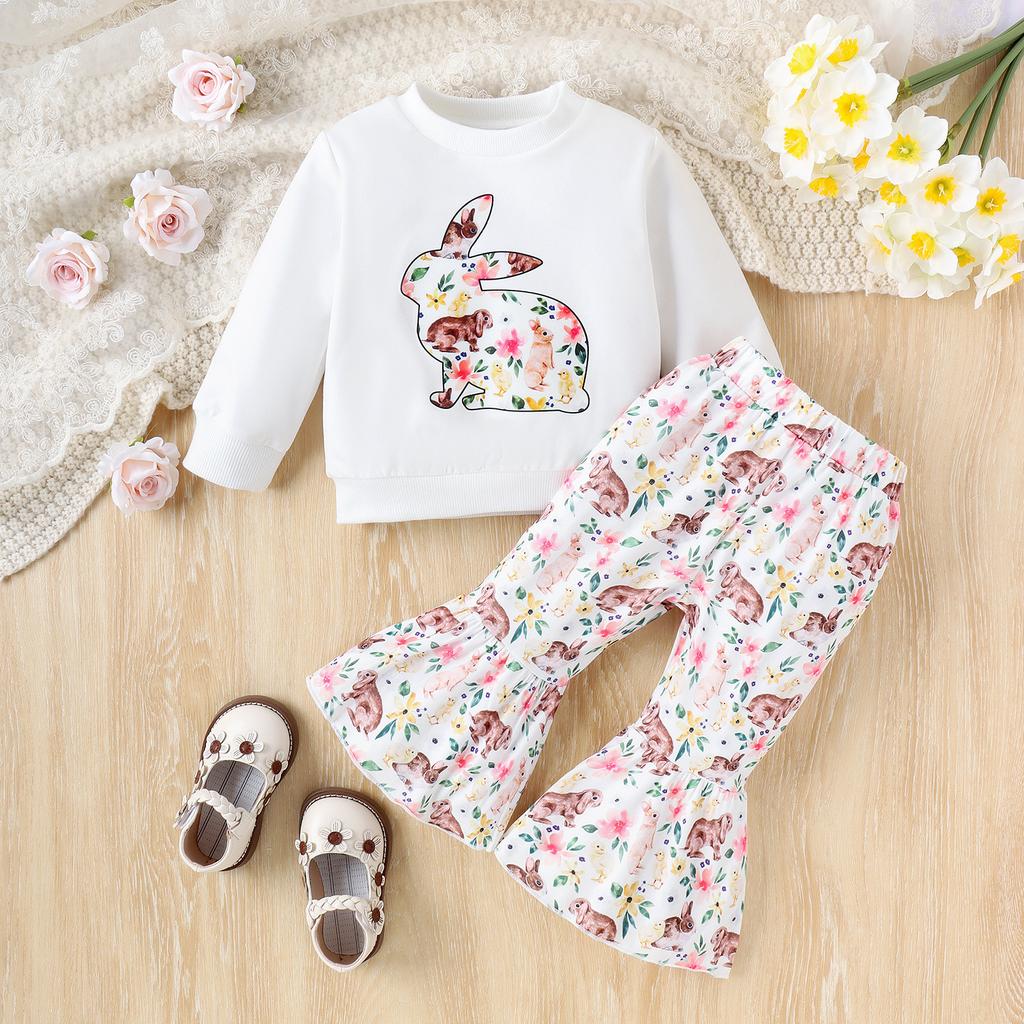 Kids Casual Long-Sleeve Set, Comfortable Daily Wear Outfits