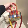 Shoulder Pocket Coin Wallet, Crossbody Bag, Vintage Plaid, Headphones Small Coin Wallet Christmas Coin Wallet