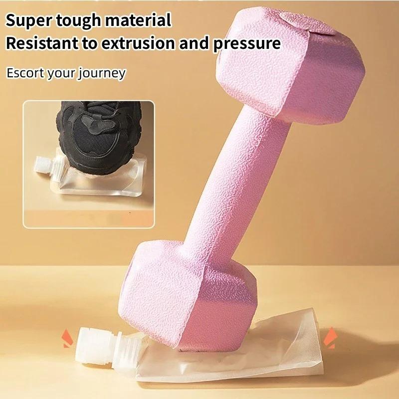 10-30Pcs Reusable Squeeze Travel Pouches Empty Bottles Refillable For Lotion Shampoo Toiletries Liquid Cosmetic Carry On Bag