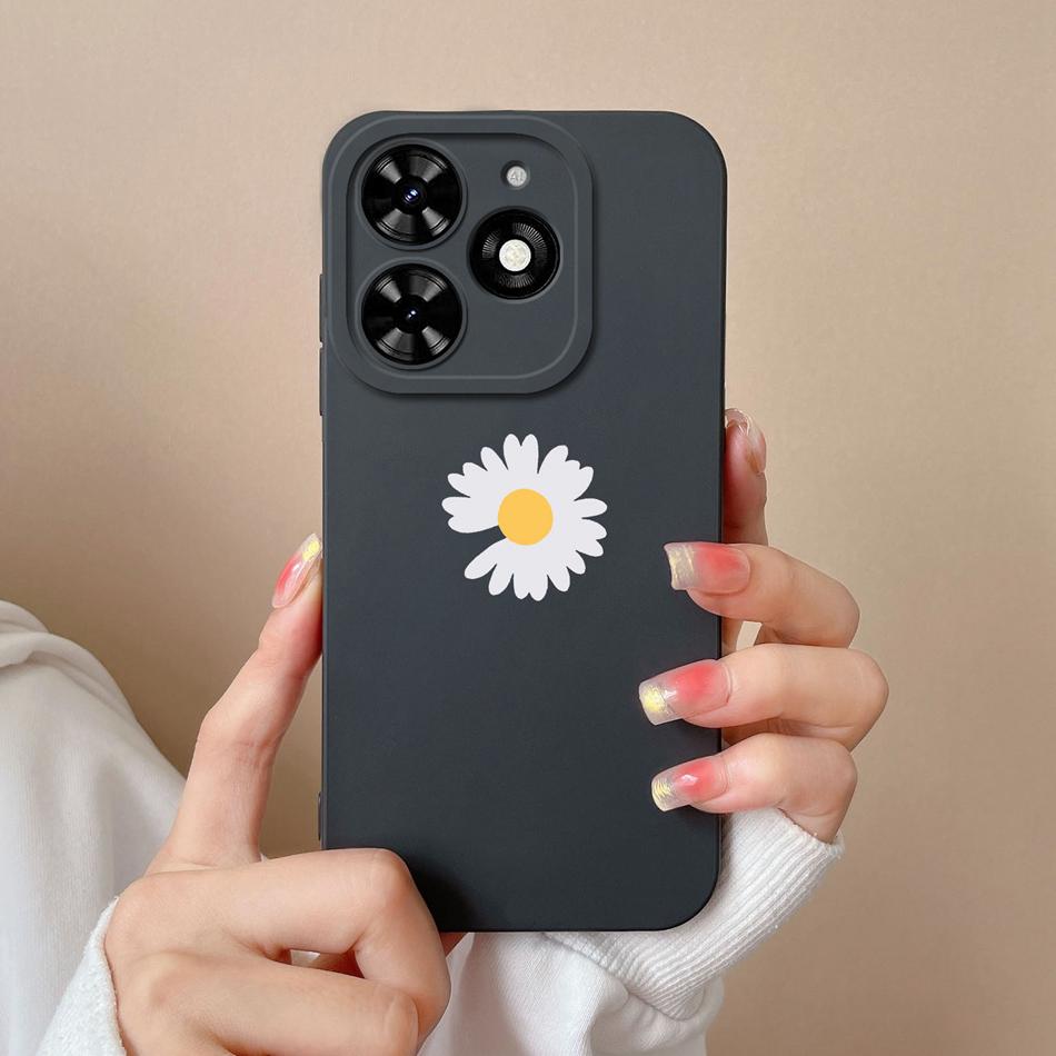 Case For Tecno Spark Go 2024 Cute Pilot Soft Liquid Silicone Upgrade Lens Protection Back Cover For Tecno SparkGo Coque Bumper