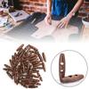 50Pcs 2.0x0.5in 2 Holes Buttons Olive Shape Sewing Buttons Wood Toggle Buttons  DIY Clothing