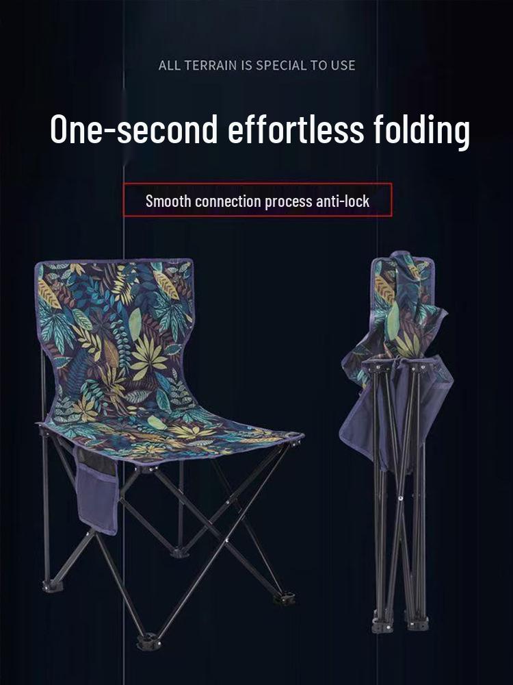 Portable Outdoor Folding Chair: Camping, Picnic, Fishing, Drawing Seat