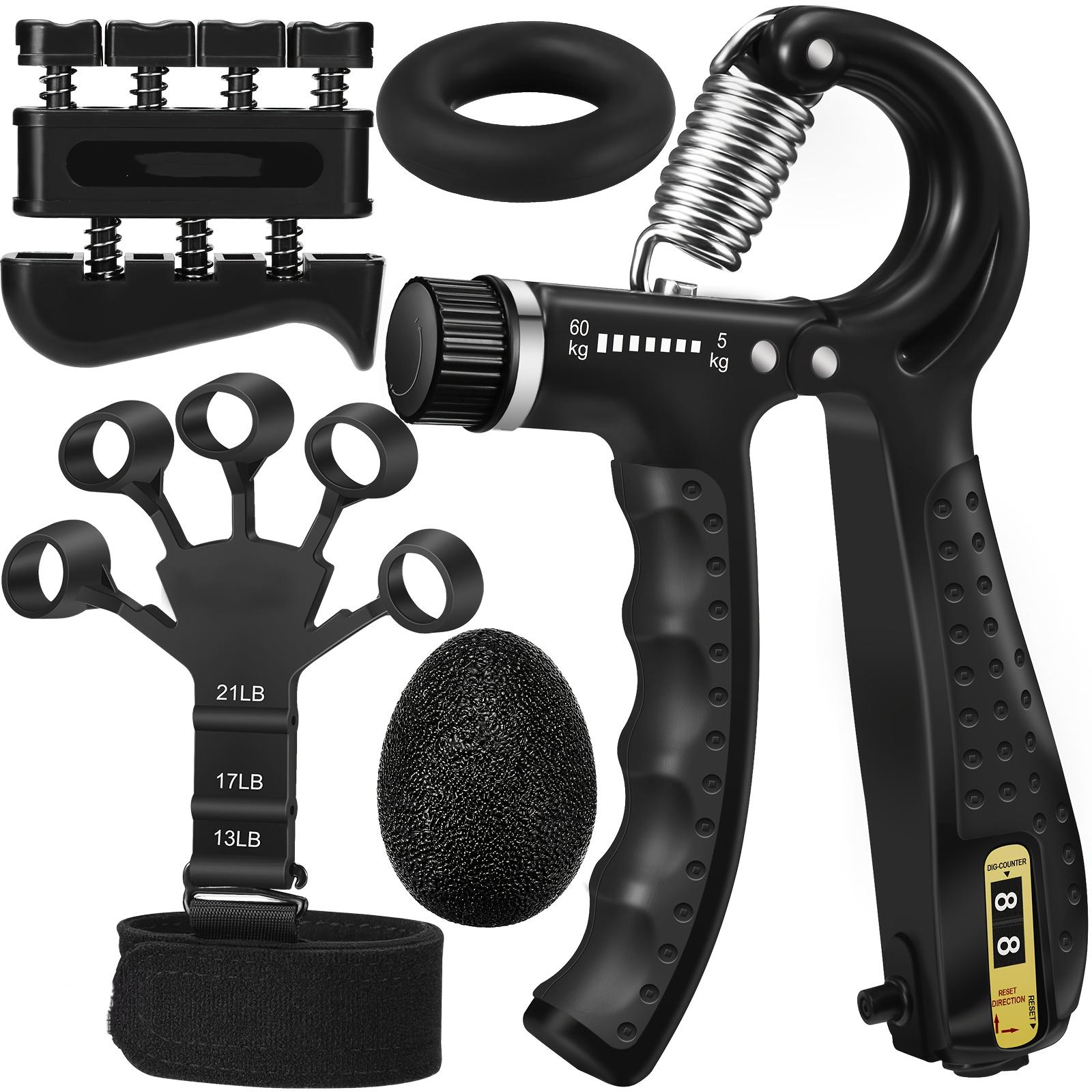

5PCS Grip Strength Trainer Kit Adjustable Hand Grip Strengthener For Muscle Building Injury Recover hand rehabilitation training