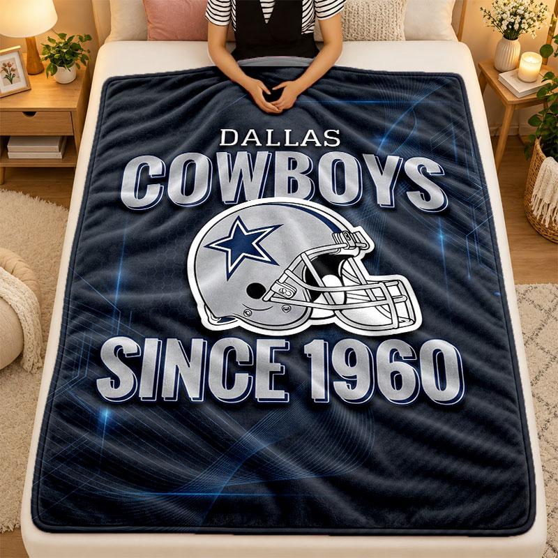Flannel BlanketDallas Cowboys Warm Soft Throw Blanket for Indoor Sofa Bed Living Room Use