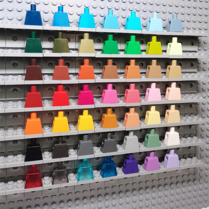 100pcs DO-IT-YOURSELF MOC For 973 #Building Block Components Ideal Body Part Torso Plain Figures