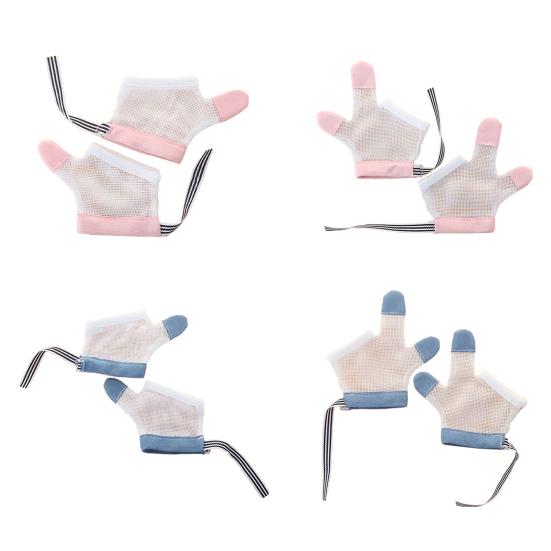 Thumb Sucking Guard Gloves Breathable Anti Finger Sucking Gloves To Stop Nail Biting Sucking Thumbs Fingers for Baby