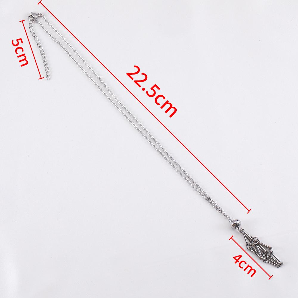 

1Pc Stainless Steel Net Cage Necklace Men s Women s Stone Collection Pocket Holder Adjustable Pendant Jewelry Accessories Gifts 1pc