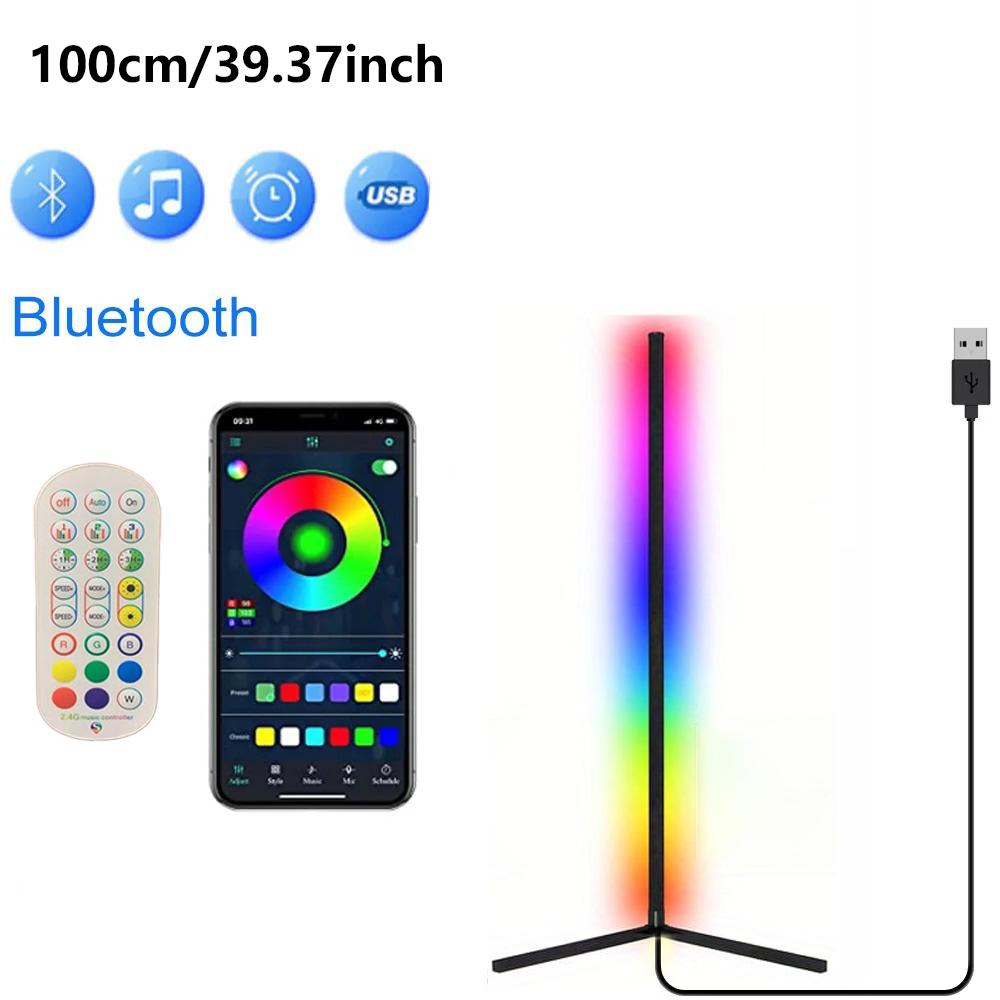 LED Floor Lamp Line RGB Phantom Color For Living Room Bedroom Study Apartment Interior Decoration Ambient Lighting Fixtures
