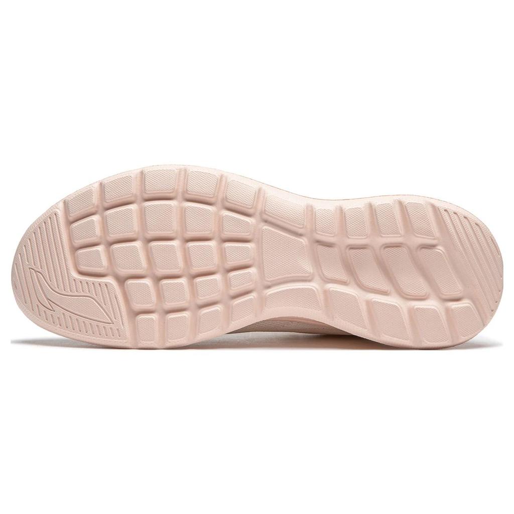 New LiNing Light String Cushioning Abrasion Resistant Slip Resistant Lightweight Low Top Casual Running Shoes Women's Pink ARSU022-3