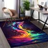 Colorful Dolphin Chair Mat Office Carpet, Oversized Rug for Home Decor, Sofa Mat, Desk Pad Gift, Suitable for Bedroom, Living Room, and Various Rooms