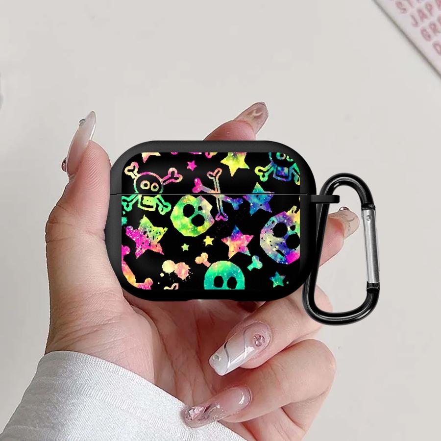 

Case For Airpods 3 Pro3 2 Pro Pro2 4 1 Earphone Cases Cover Terrifying Skull Head Airpods Pro