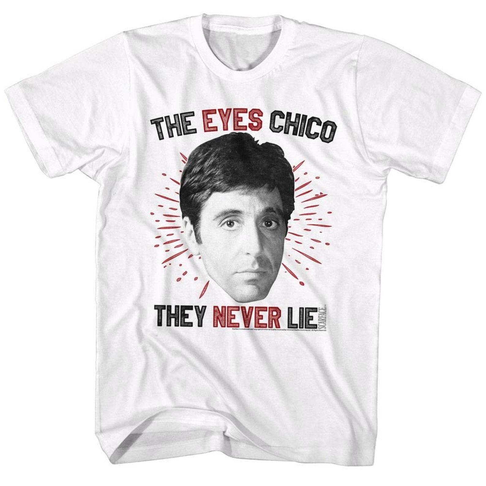 Scarface Eyeschico White T-Shirt L