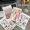 Simple Morandi Polka Dot Stickers In Earth Tones for Journals and Photo Albums