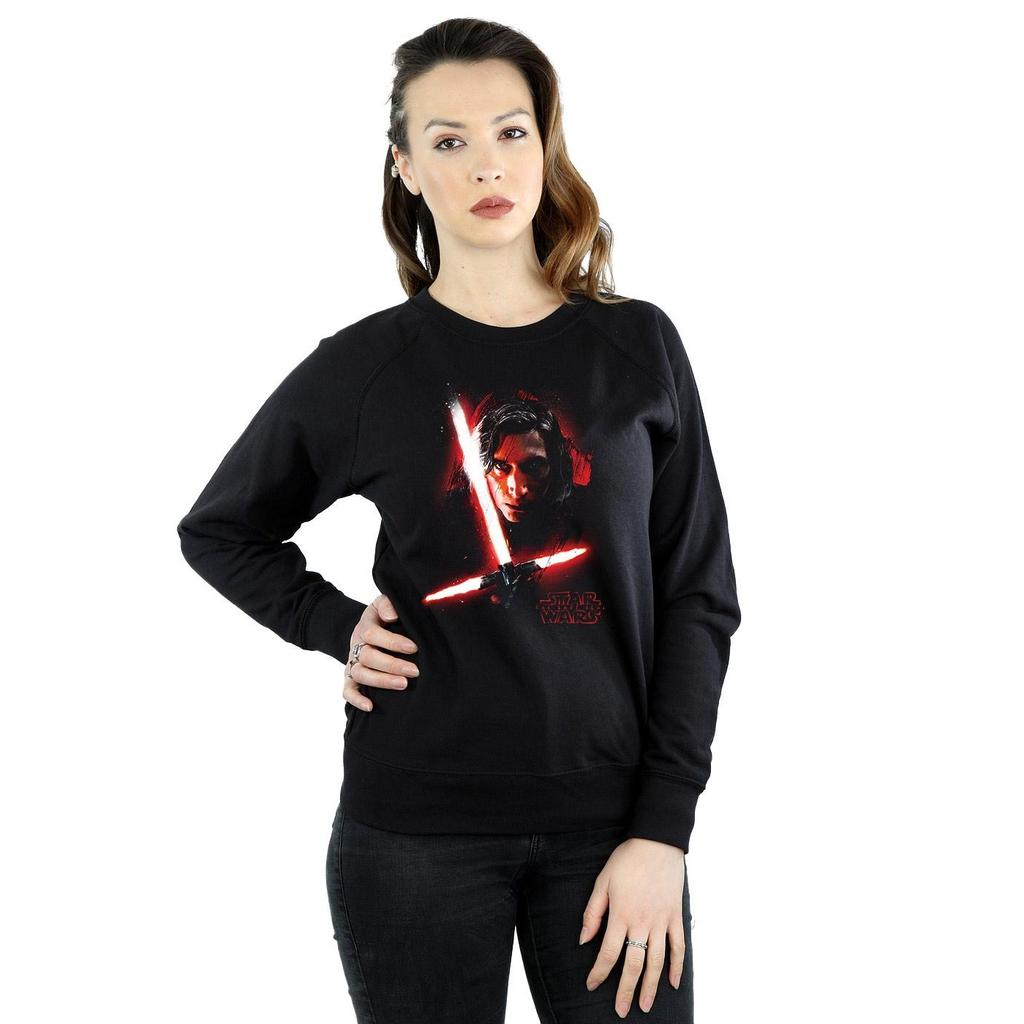 Star Wars Womens/Ladies The Last Jedi Kylo Ren Brushed Sweatshirt