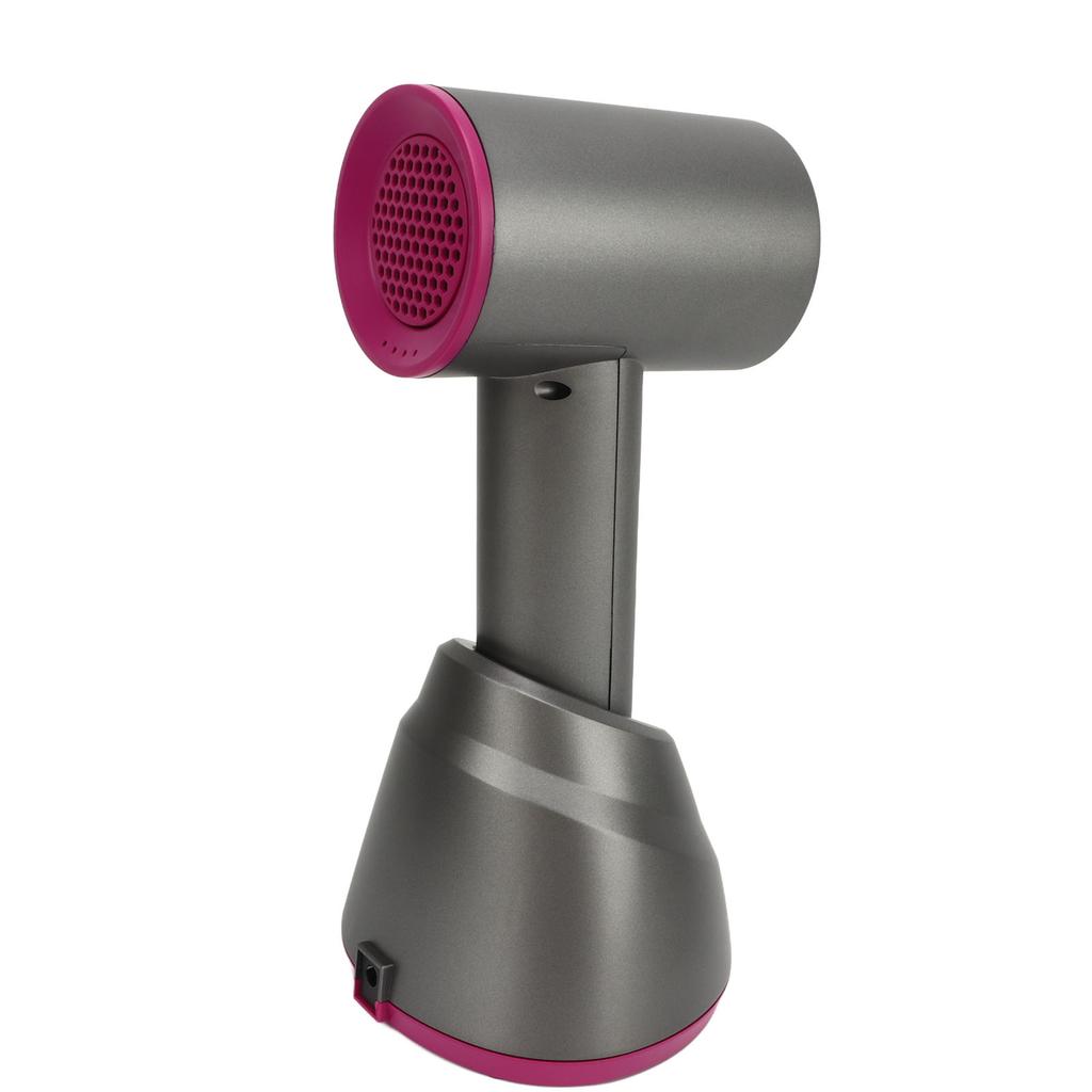 Cordless Handheld Hair Dryer Portable Rechargeable Cold Hot Blow Dryer for Home Travel Gray 100‑240V US Plug