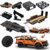 MOC 42126 F-150 Raptor Bilhenger Teknisk Henger Kran Plattform Hardtopp Støtfanger Takstativ Byggeklosser DIY Klosser Leke Gaver