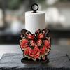 Animal Themed Animal Wooden Tissue Holder Wooden Food Wrap Kitchen Towel Rack Vertical Cloth and Towel Cartoon Cattle Cat Dog