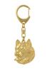 Alaskan Malamute - Gilded Key Ring with Dog, Handbag Decoration, Luxury Accessory by Art-Dog Brand