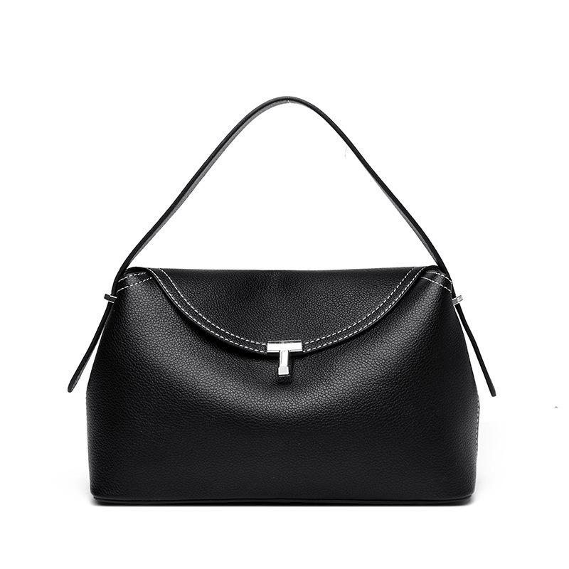Messenger bag New fashion bag Women s simple large-capacity women s handbag Premium messenger bag чёрный