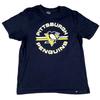 47 Brand Pittsburgh Penguins 100% Cotton Black T-Shirt Size Medium