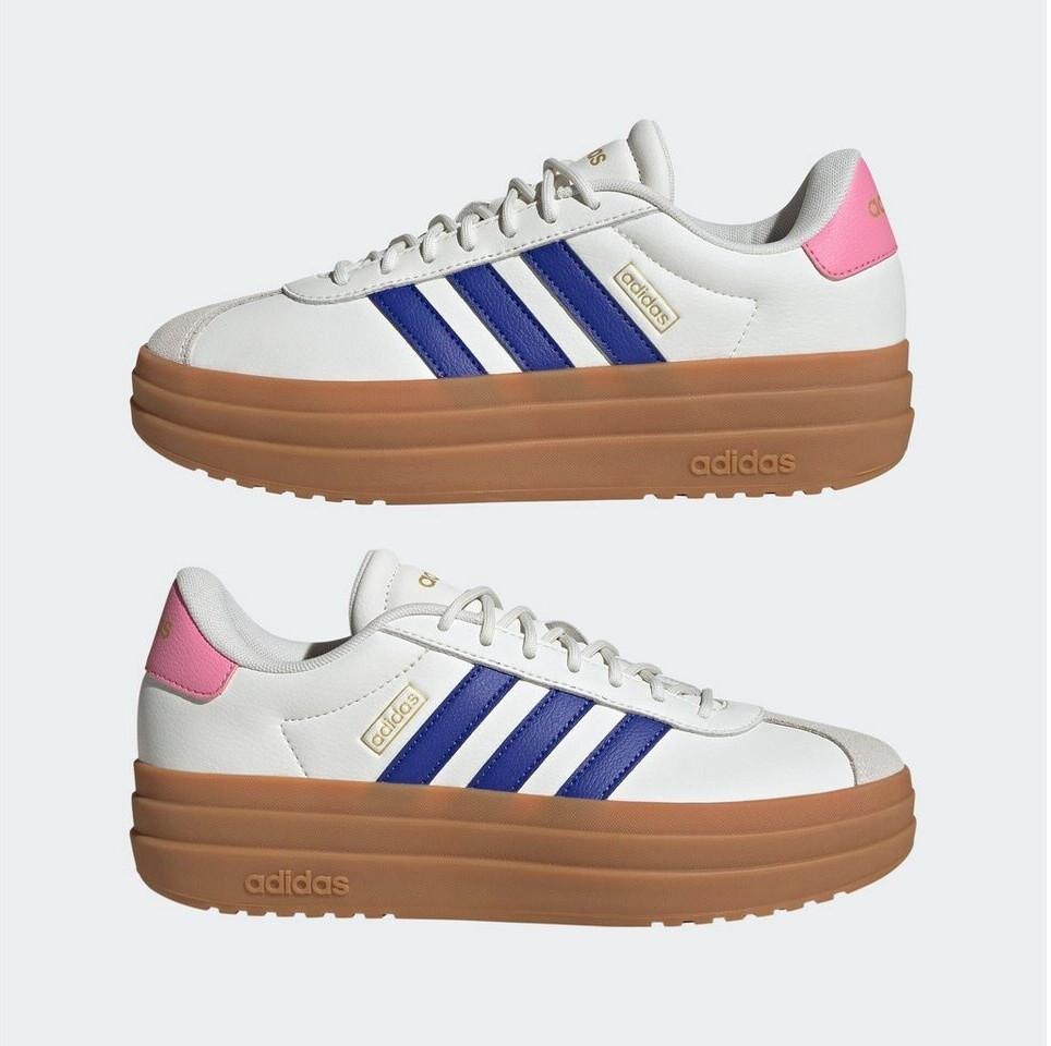 Кроссовки Adidas VL Court Bold Women core white/semi lucid blue/bliss pink
