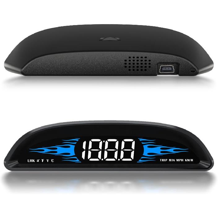 Дисплей OBD2, Проекционный дисплей для автомобилей, Спидометр со скоростью, Обороты двигателя, Часы, Предупреждение о превышении скорости, Предупреждение о температуре воды, Усталость за рулем obd2 Gauge Display B2